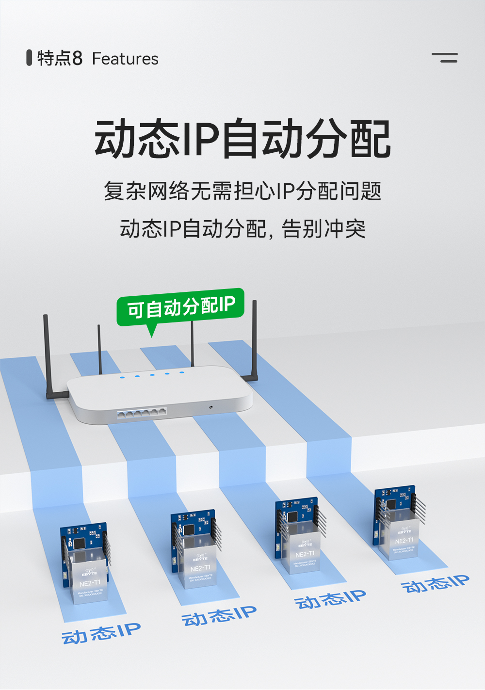 NE2-T1 串口轉(zhuǎn)以太網(wǎng)超級網(wǎng)口模組 (11)