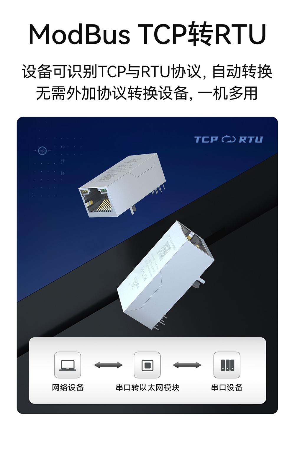NT1-M 串口轉以太網插針模塊 (8)