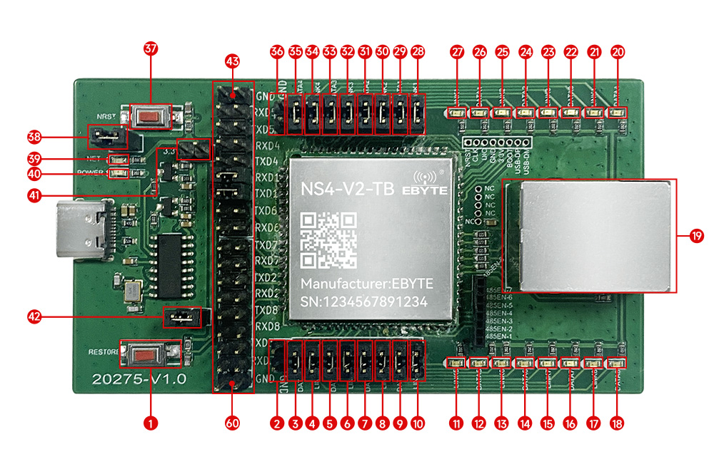 引腳定義 NS4-V2-TB